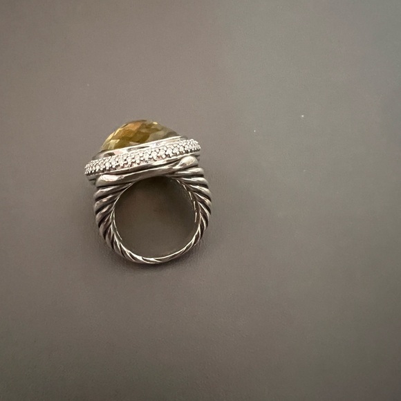 AUTHENTIC David Yurman Albion Lemon Citrine & Diamond Ring! - Picture 3 of 5
